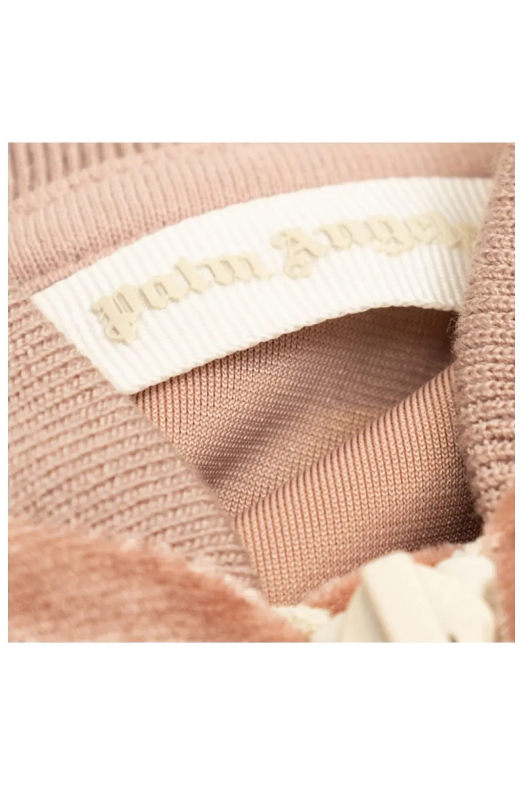 Palm Angels Kids Velvet Zip-Up Jacket