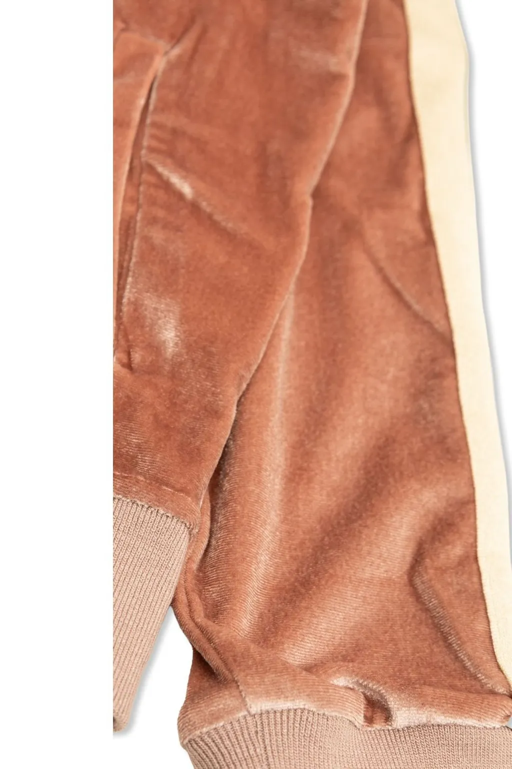 Palm Angels Kids Velvet Zip-Up Jacket