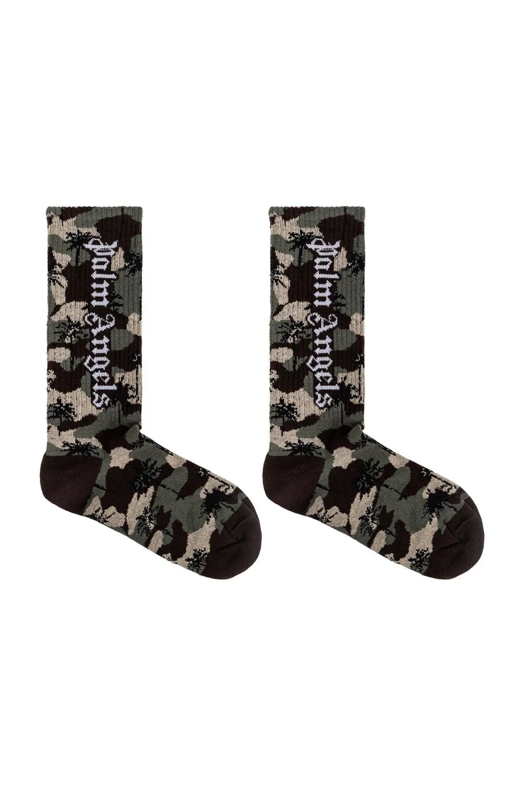 Palm Angels Kids Camo Palms High Socks