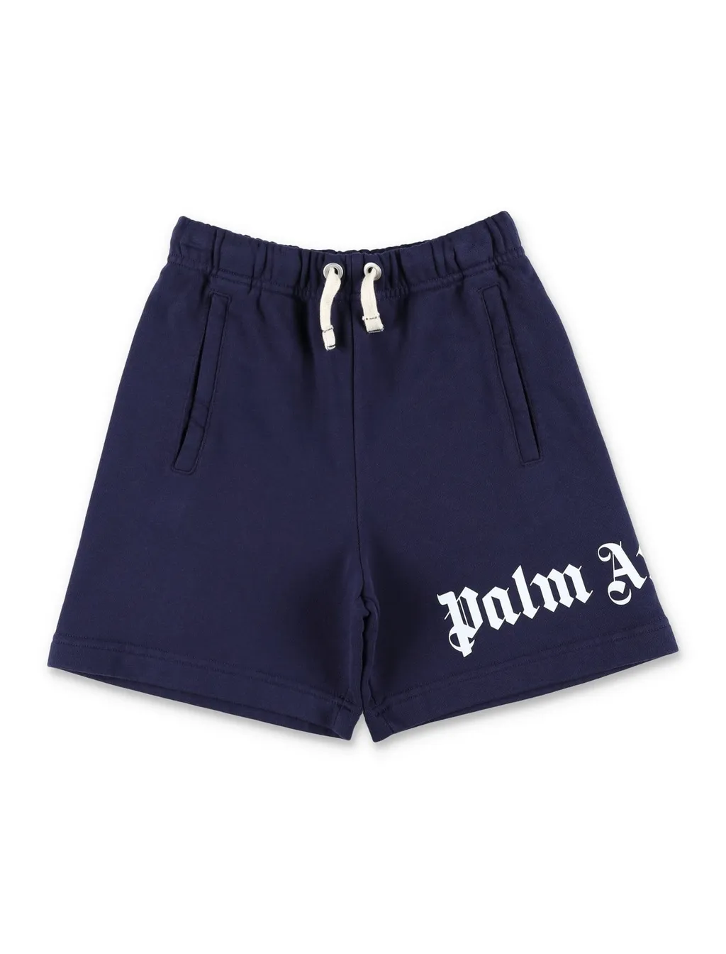 Palm Angels Kids Logo Printed Drawstring Bermuda Shorts