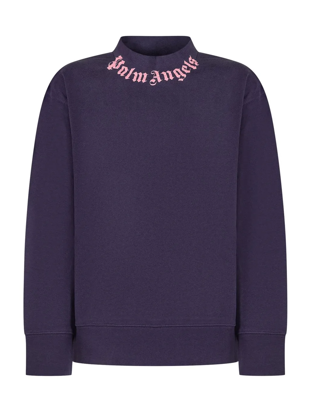 Palm Angels Kids Mock-Neck Logo Printed Sweatshirt