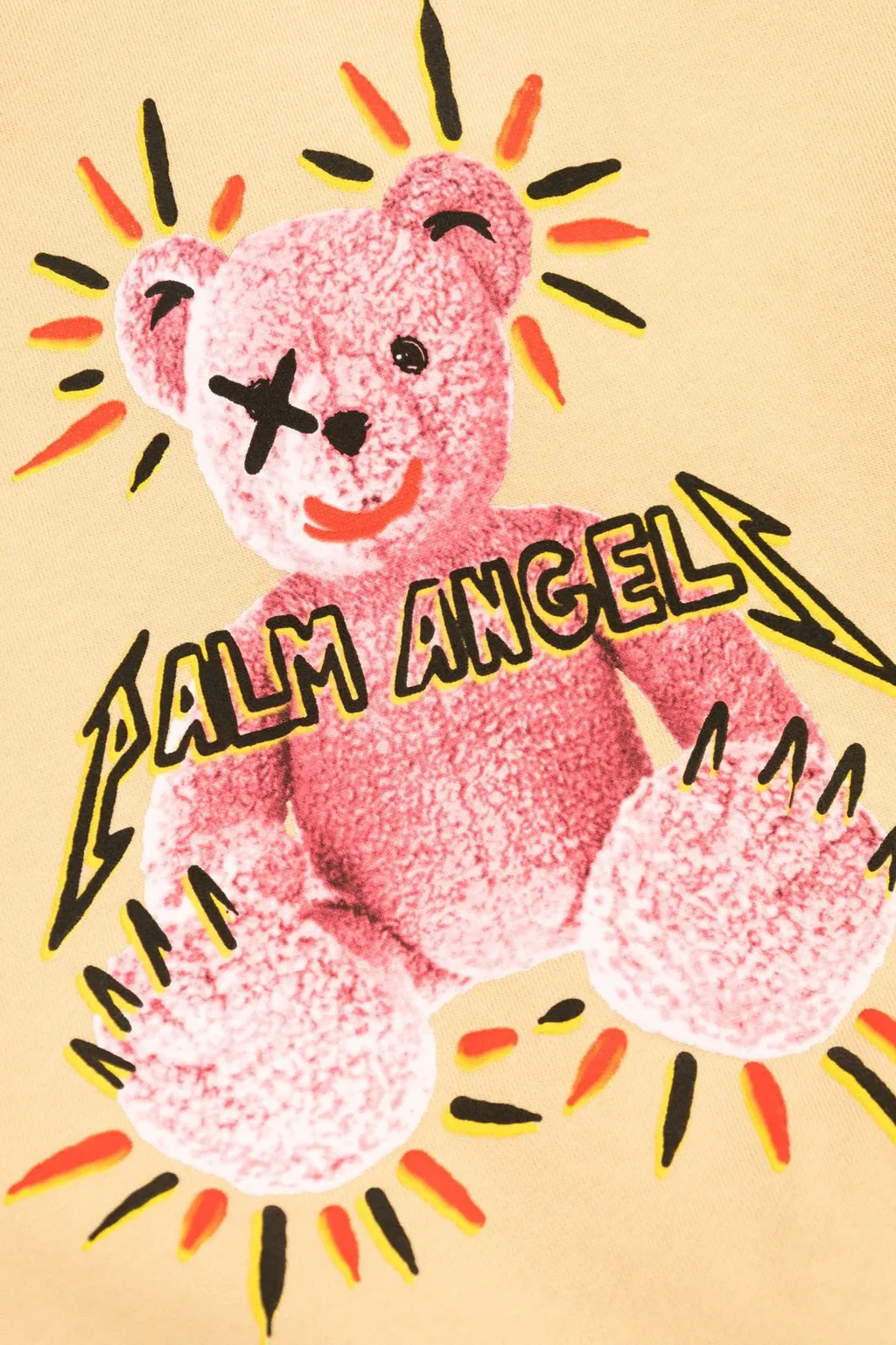 Palm Angels Kids Long Sleeve Teddy-Print Hoodie