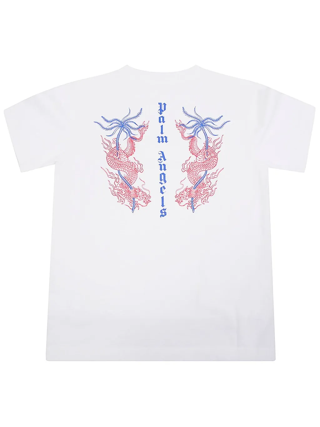 Palm Angels Kids Logo Printed Crewneck T-Shirt