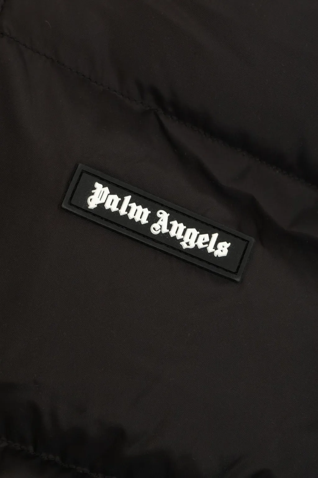 Palm Angels Kids Hooded Quilted Jacket