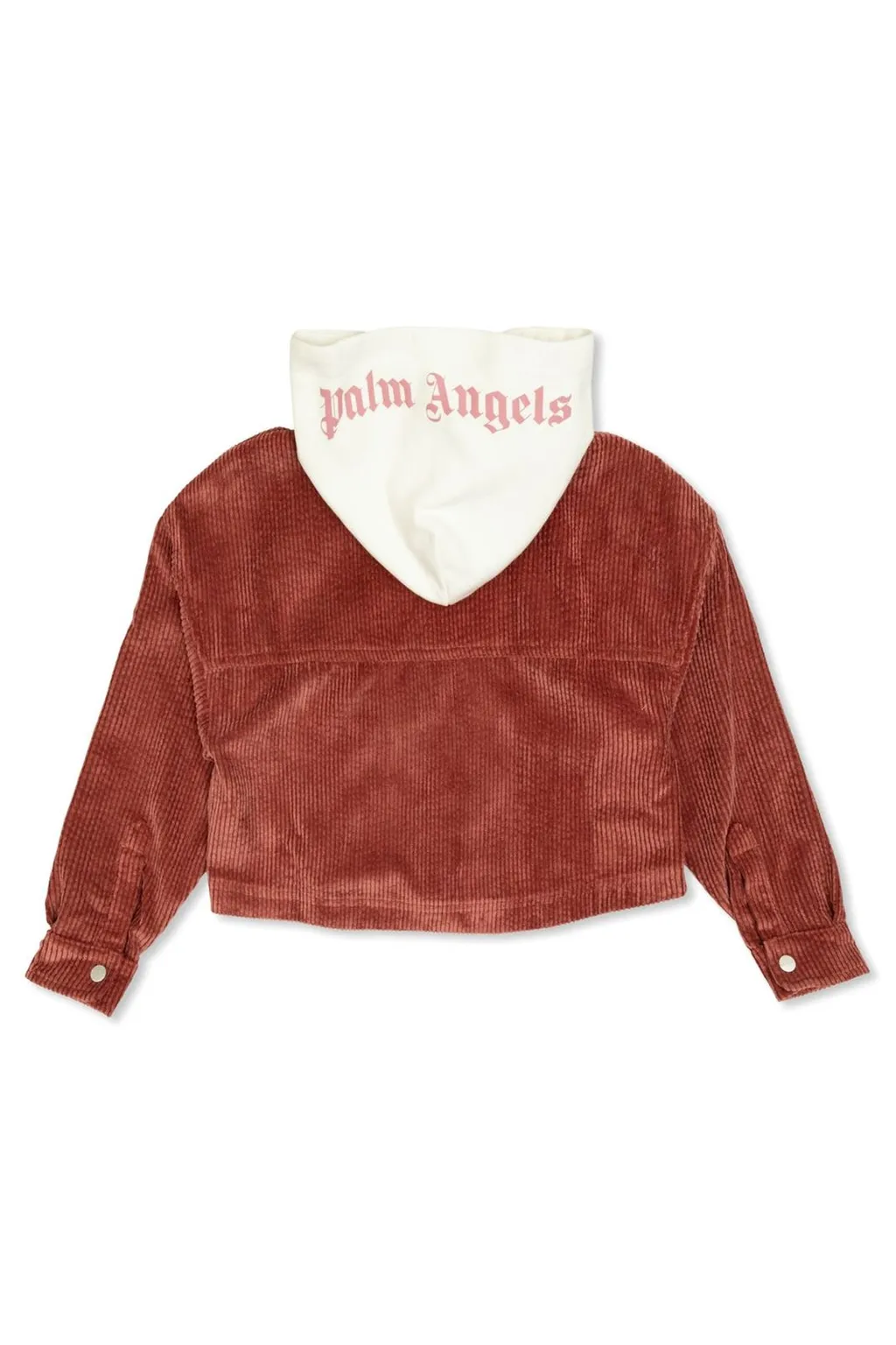 Palm Angels Kids Corduroy Hooded Jacket