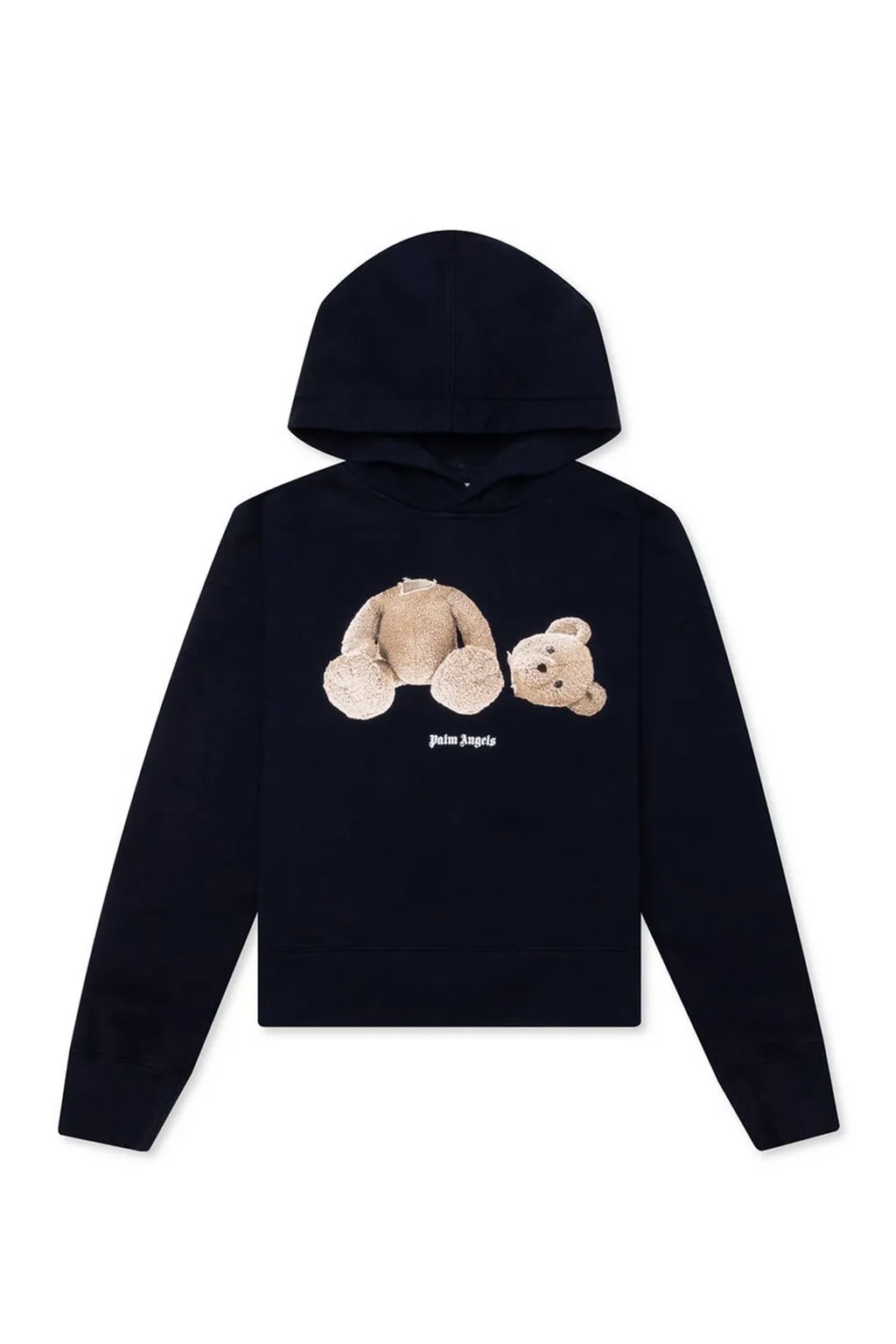 Palm Angels Kids Logo Printed Long-Sleeved Hoodie