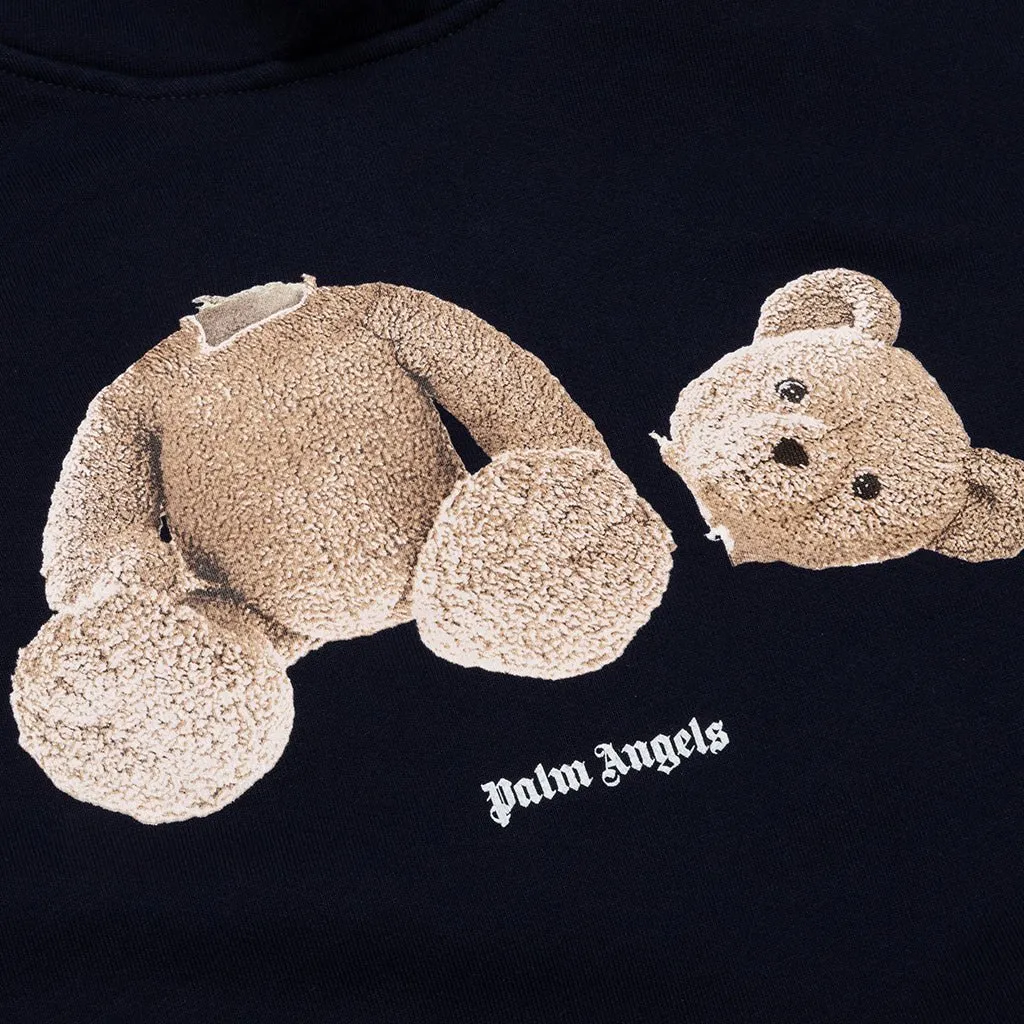 Palm Angels Kids Logo Printed Long-Sleeved Hoodie
