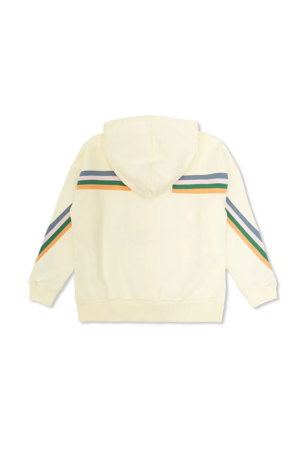 Palm Angels Kids Logo Embroidered Striped Hoodie