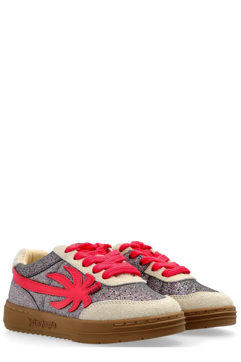 Palm Angels Kids Palm Beach University Lace-Up Sneakers