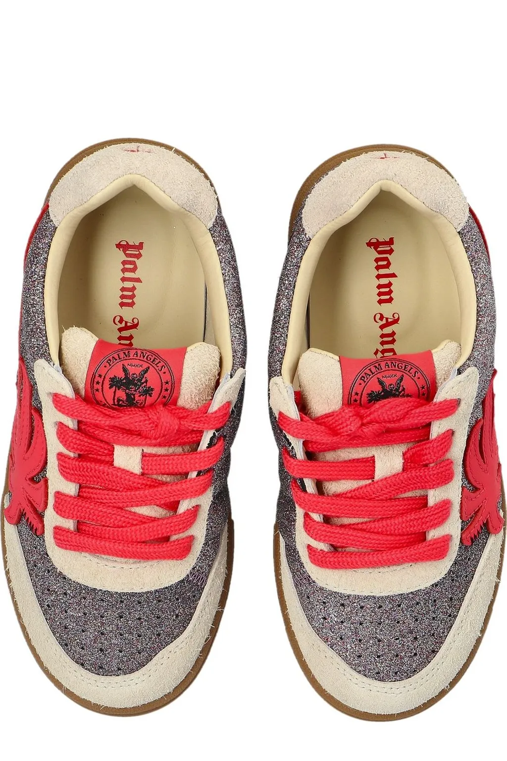 Palm Angels Kids Palm Beach University Lace-Up Sneakers