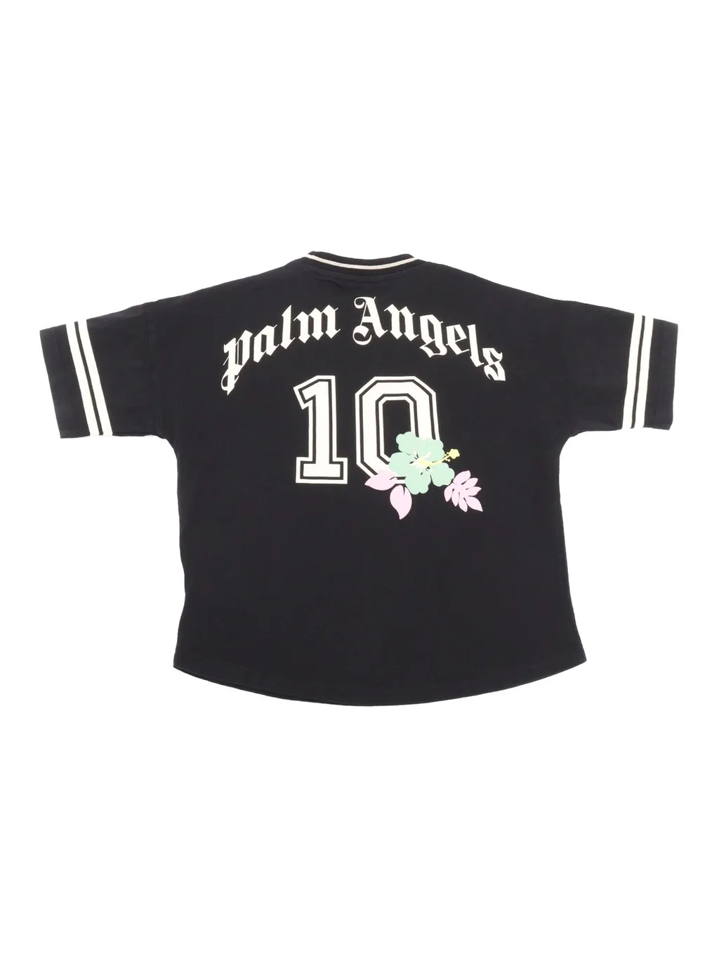 Palm Angels Kids Logo Printed Crewneck T-Shirt
