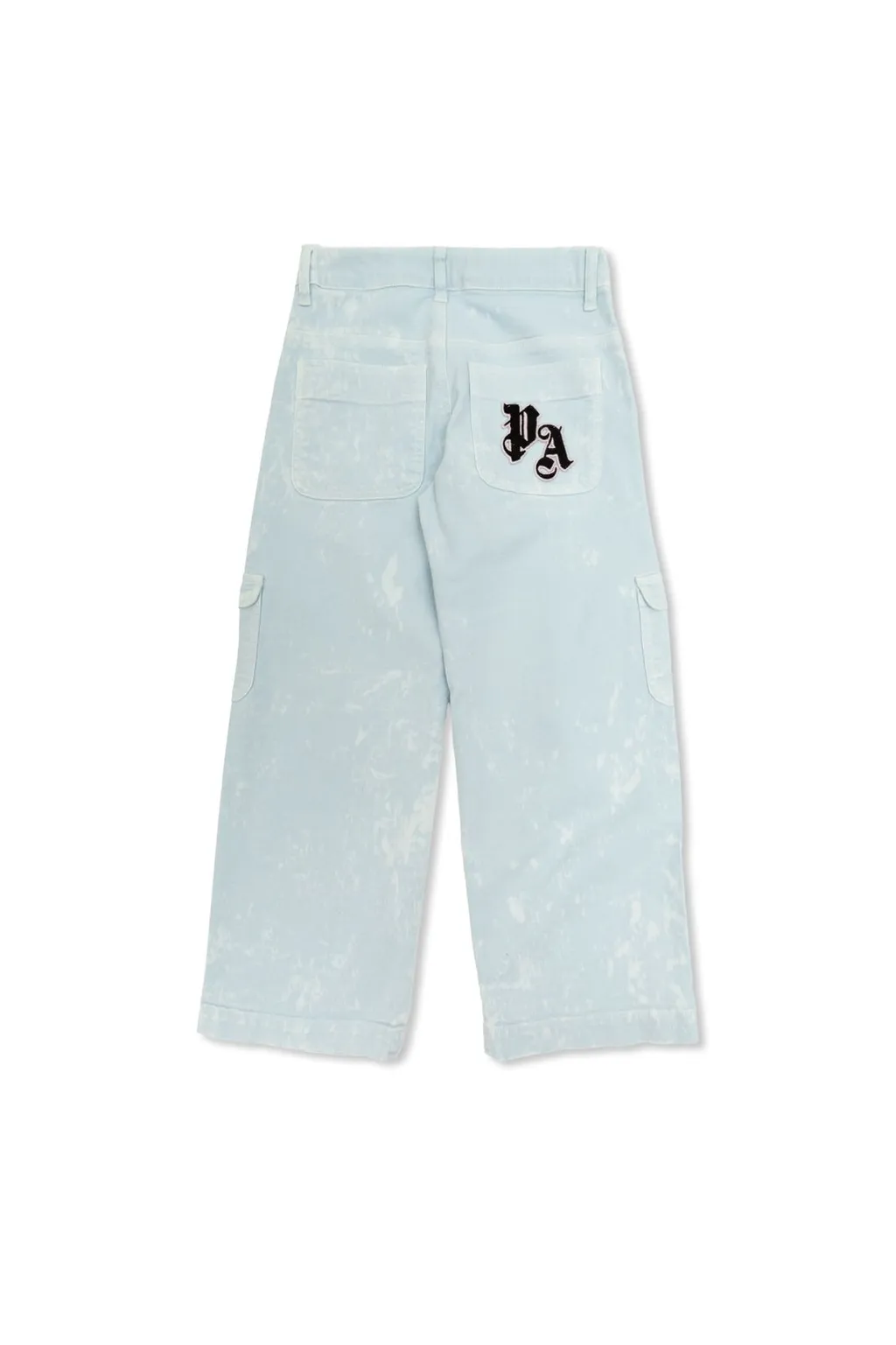 Palm Angels Kids Logo Embroidered Cargo Jeans