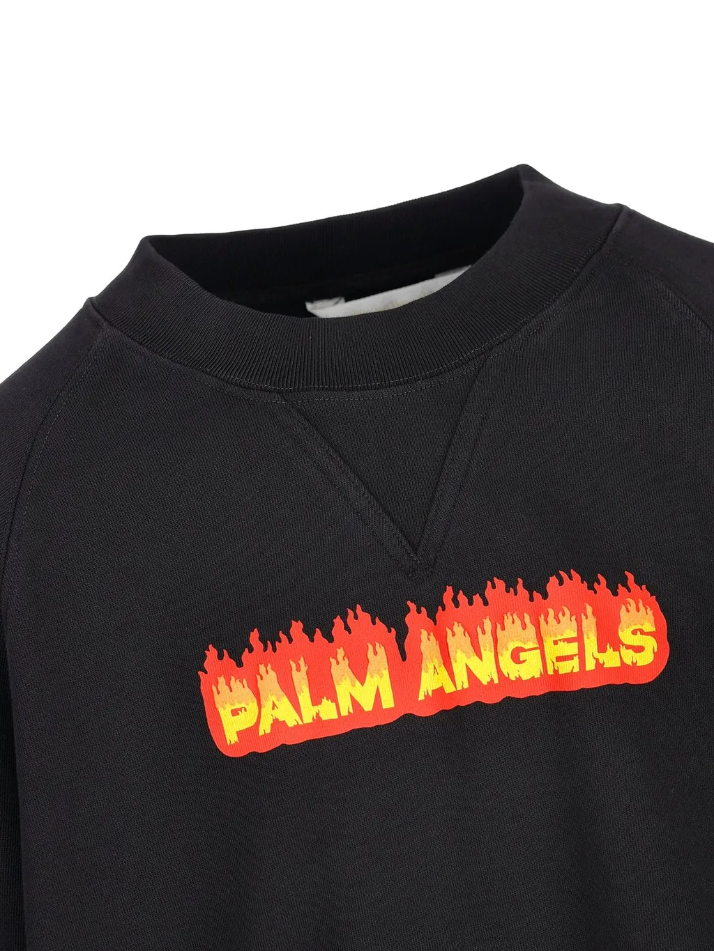 Palm Angels Kids Flames Logo-Printed Crewneck Sweatshirt
