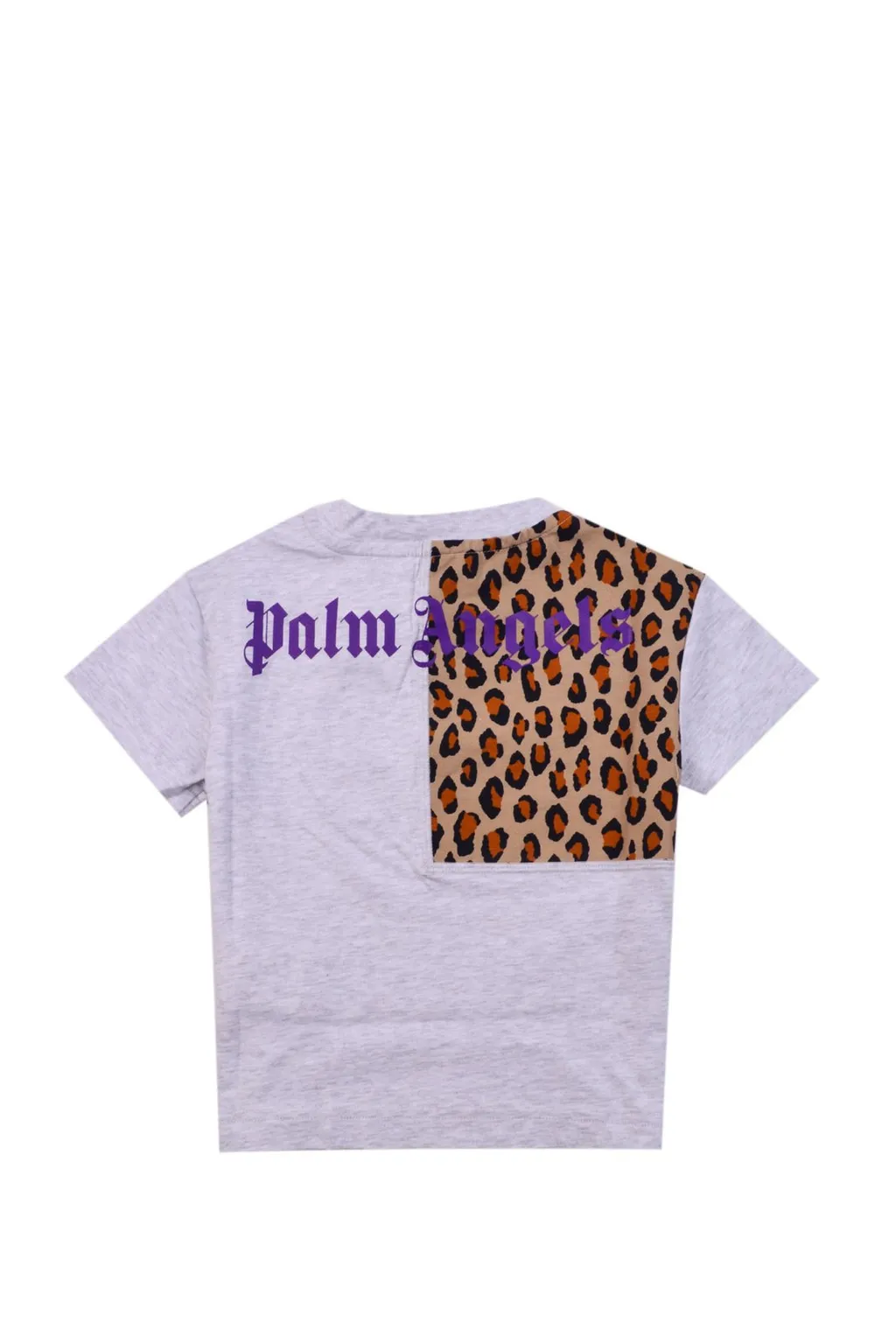 Palm Angels Kids Animalier Logo-Printed Crewneck T-Shirt