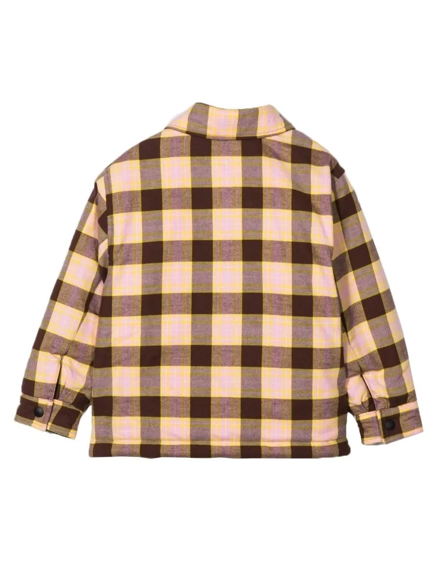 Palm Angels Kids Check Padded Reversible Top