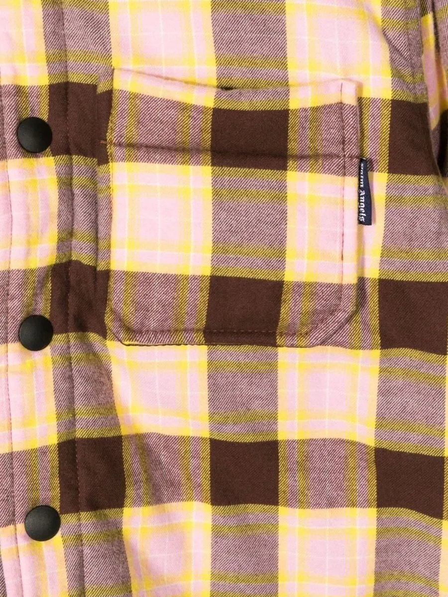 Palm Angels Kids Check Padded Reversible Top