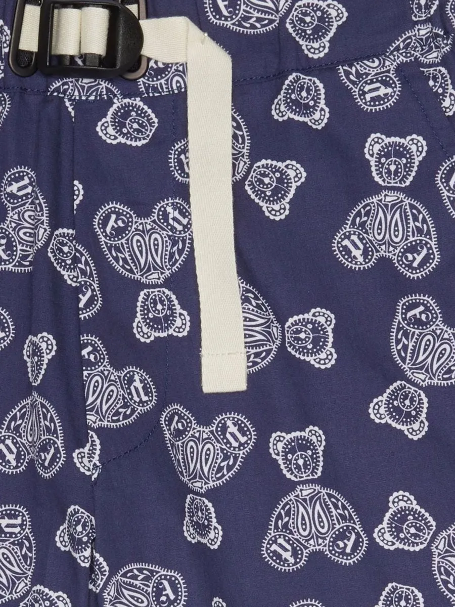 Palm Angels Kids Patterned Chino Shorts