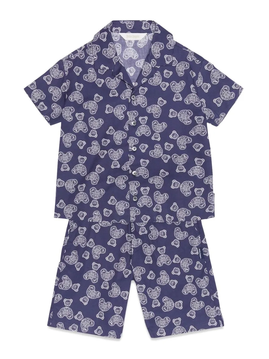 Palm Angels Kids Patterned Chino Shorts