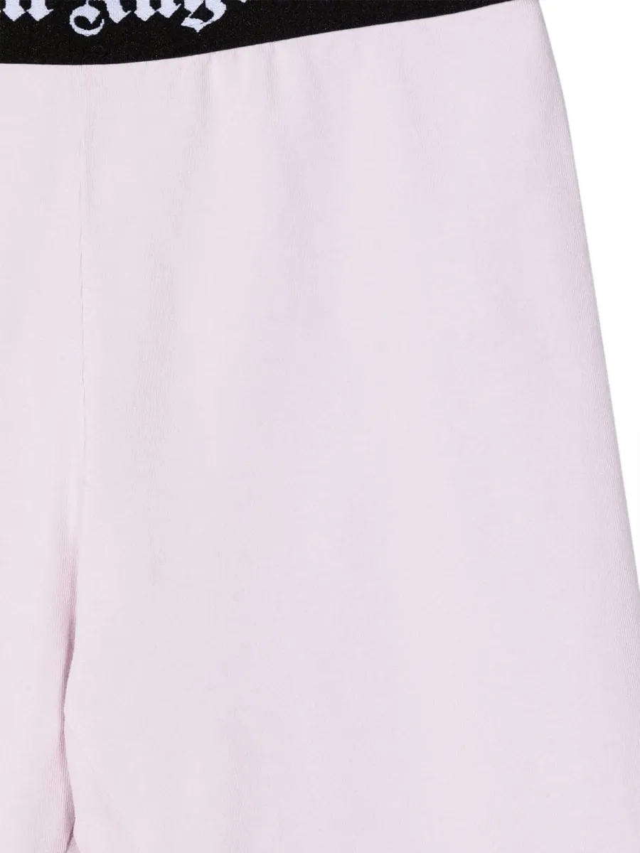 Palm Angels Kids Logo Waist Cyclist Shorts