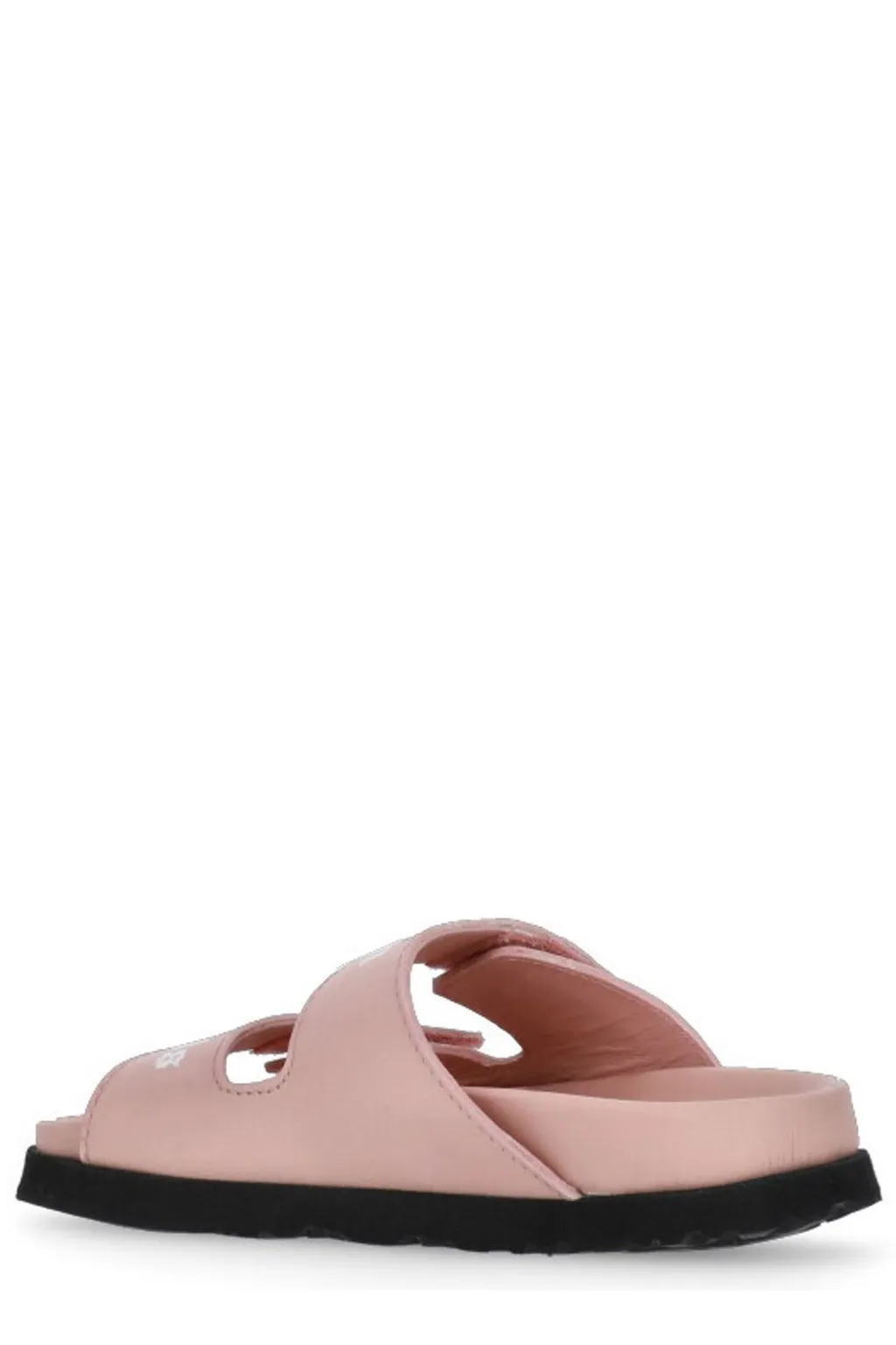 Palm Angels Kids Logo Printed Touch-Strap Fastened Sandals