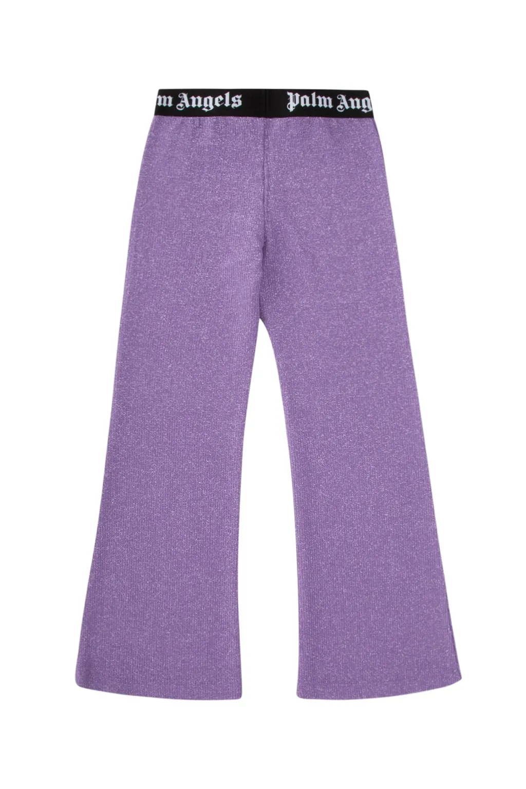 Palm Angels Kids Logo Waistband Flared Trousers