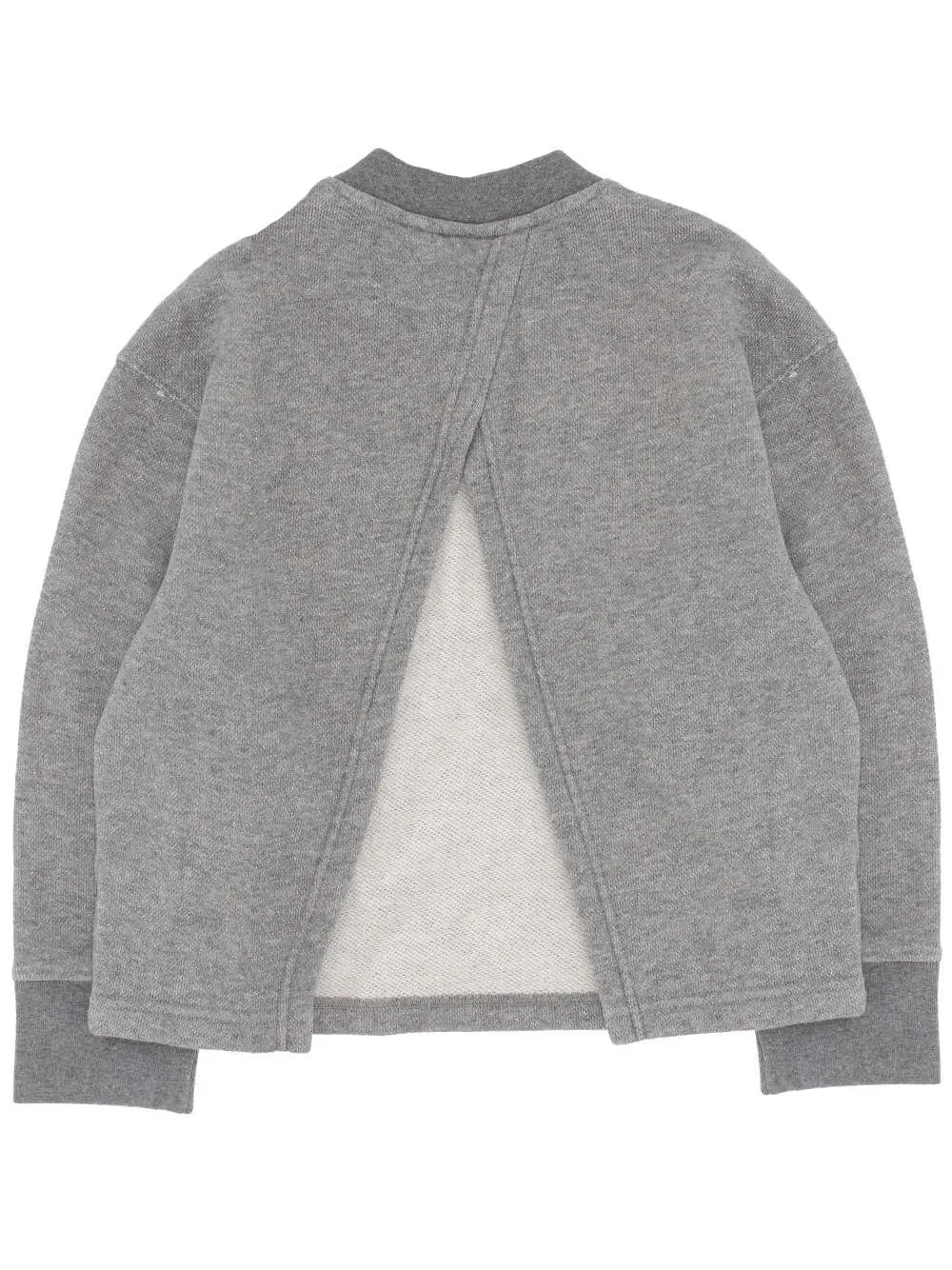 Palm Angels Kids Lurex Logo Patch Open-Back Sweatshirt