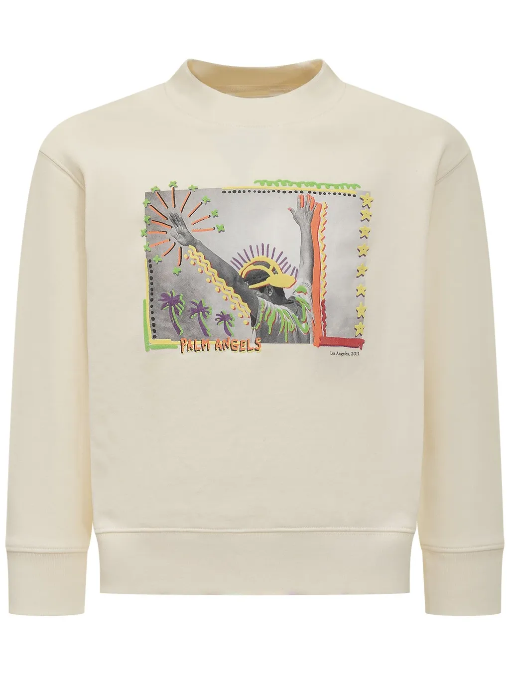 Palm Angels Kids Graphic Printed Jersey Sweatshirt