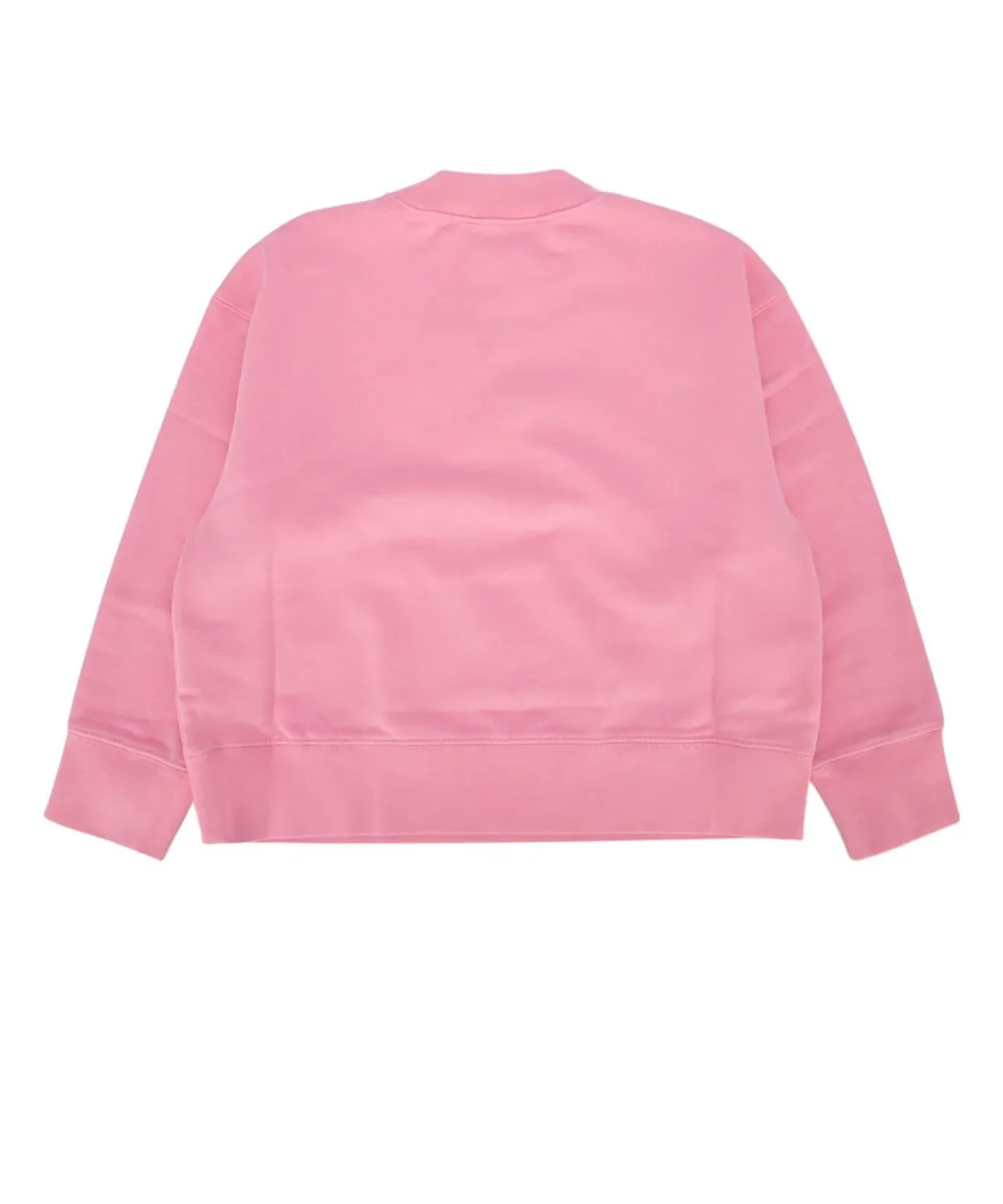 Palm Angels Kids Logo Printed Jersey Sweatshirt