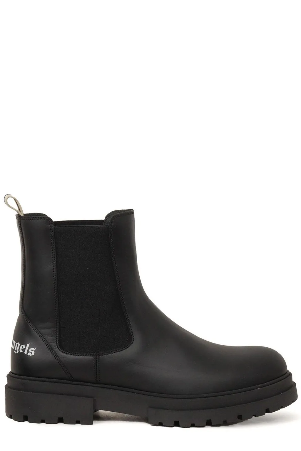 Palm Angels Kids Logo Printed Lug Sole Chelsea Boots