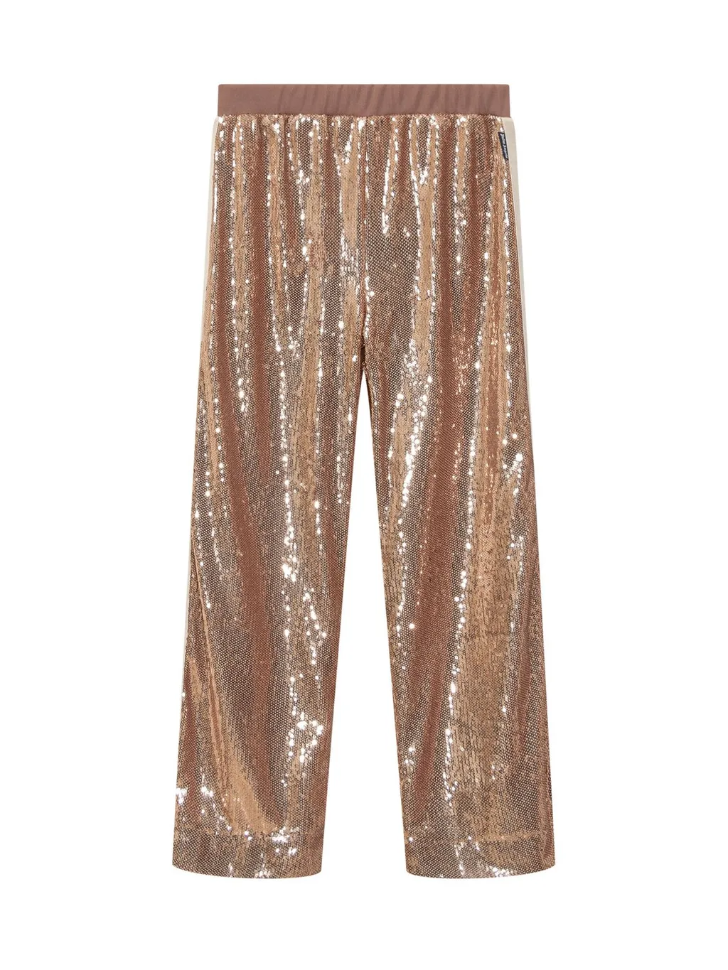 Palm Angels Kids Sequin-Embellished Straight-Leg Trousers