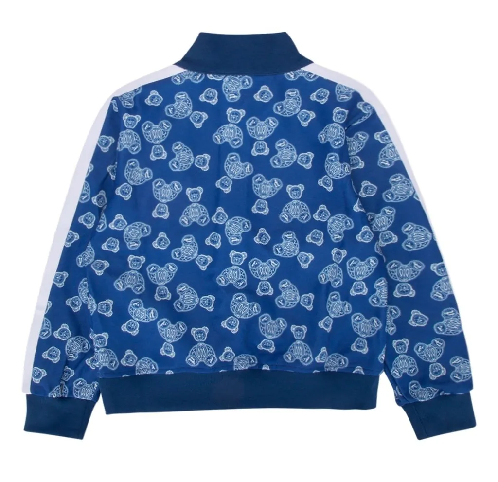 Palm Angels Kids All-Over Graphic Printed Zip-Up Sweatshirt