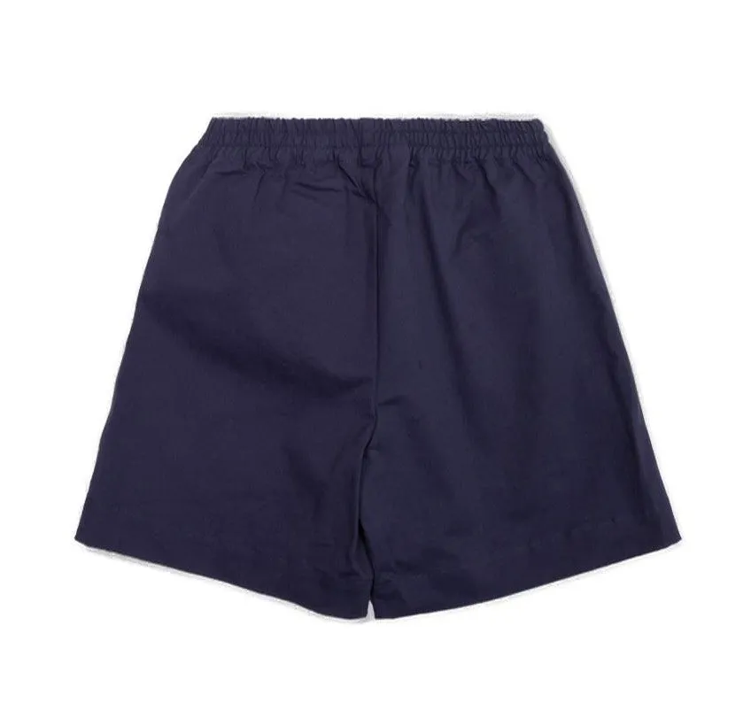 Palm Angels Kids Logo Printed High Waist Shorts