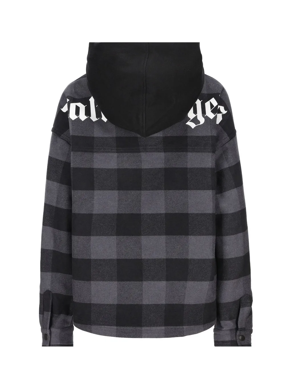 Palm Angels Kids Logo-Printed Checked Shirt