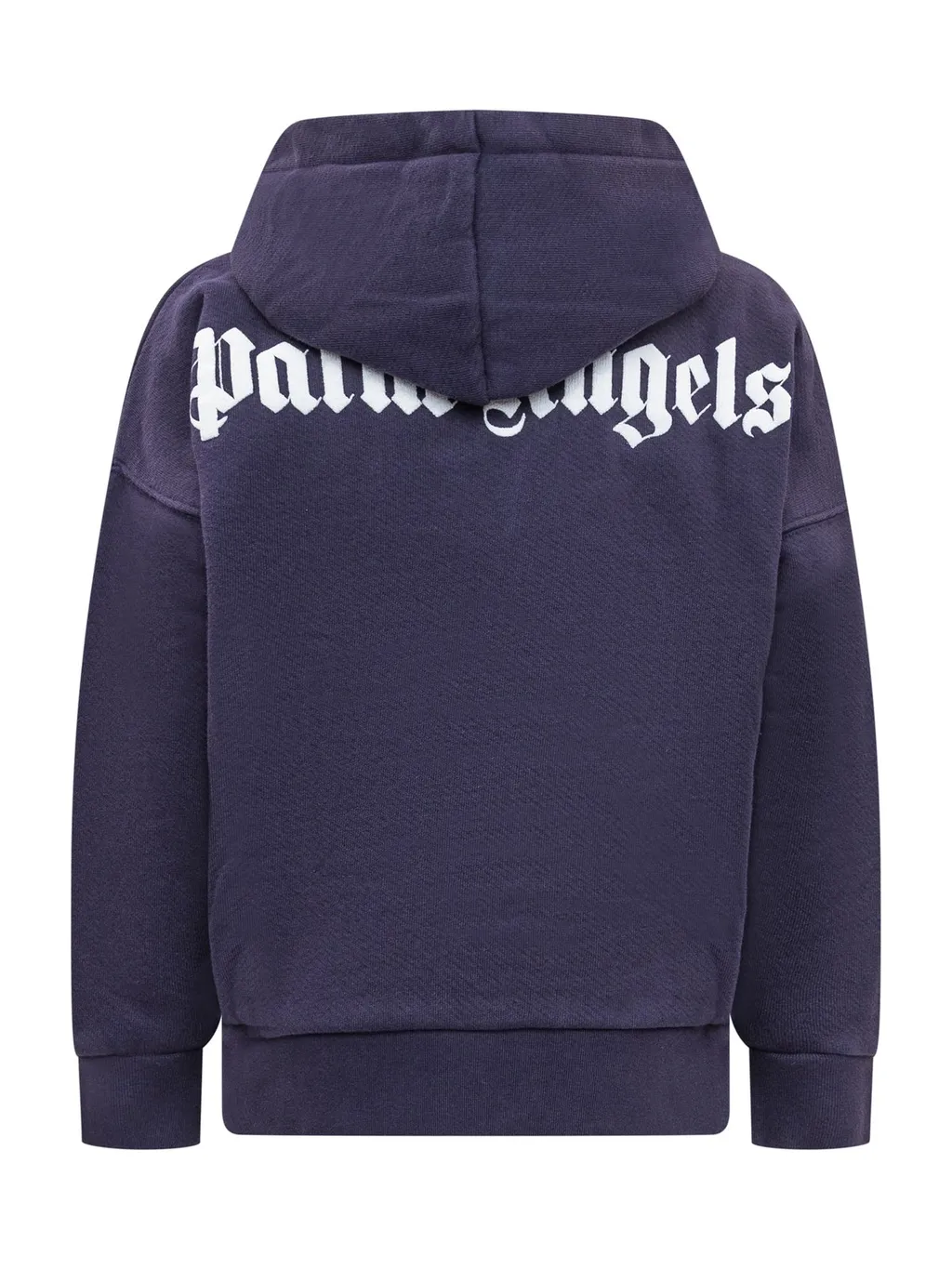 Palm Angels Kids Logo Printed Long Sleeved Hoodie