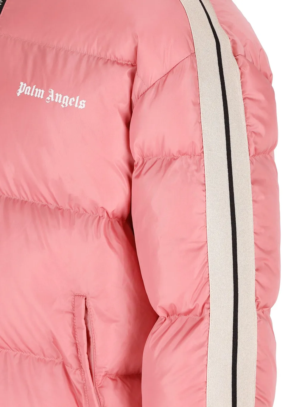 Palm Angels Kids Logo Printed Puffer Jacket