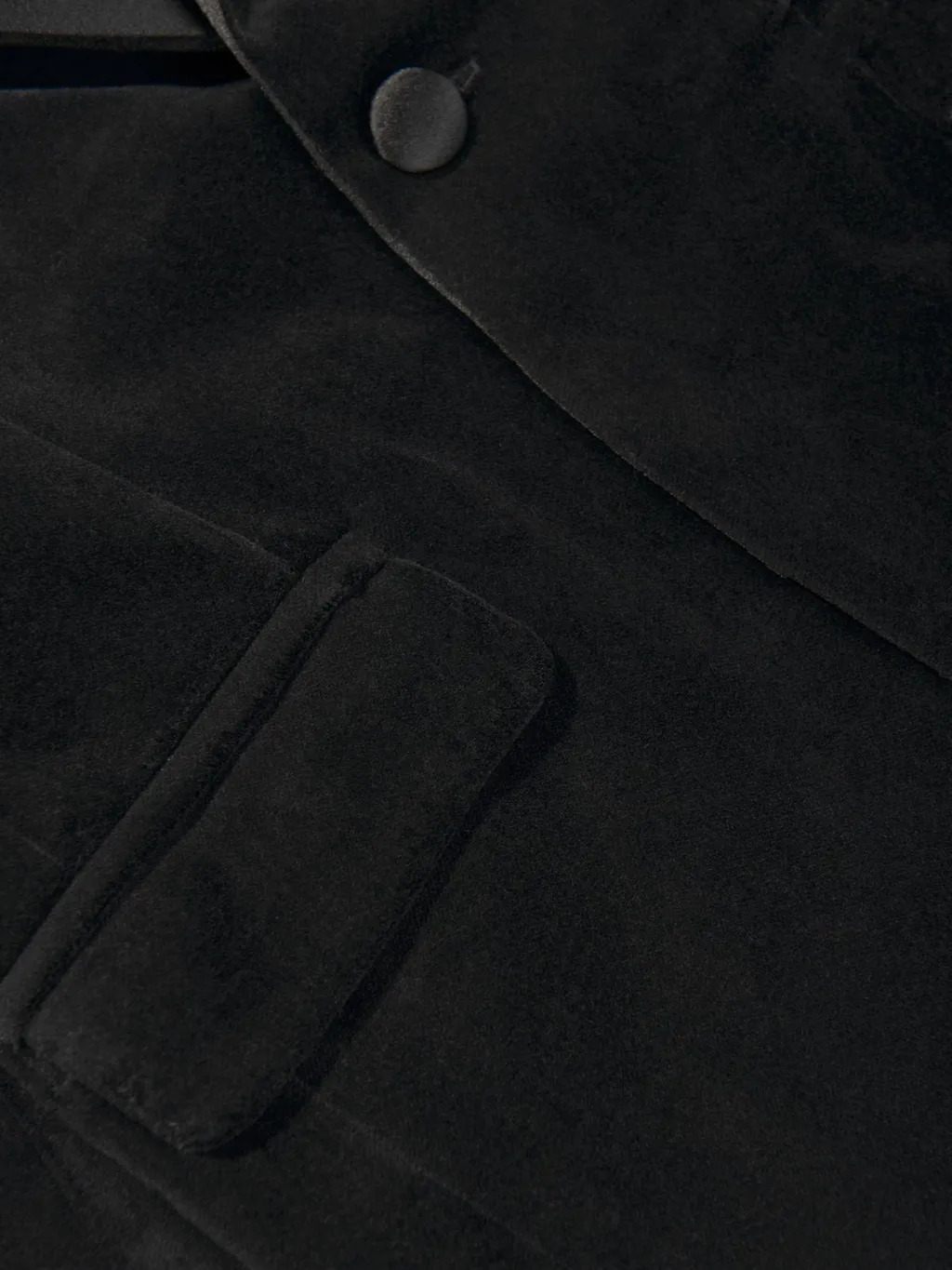 Patachou Handkerchief Detailed Velvet Party Blazer