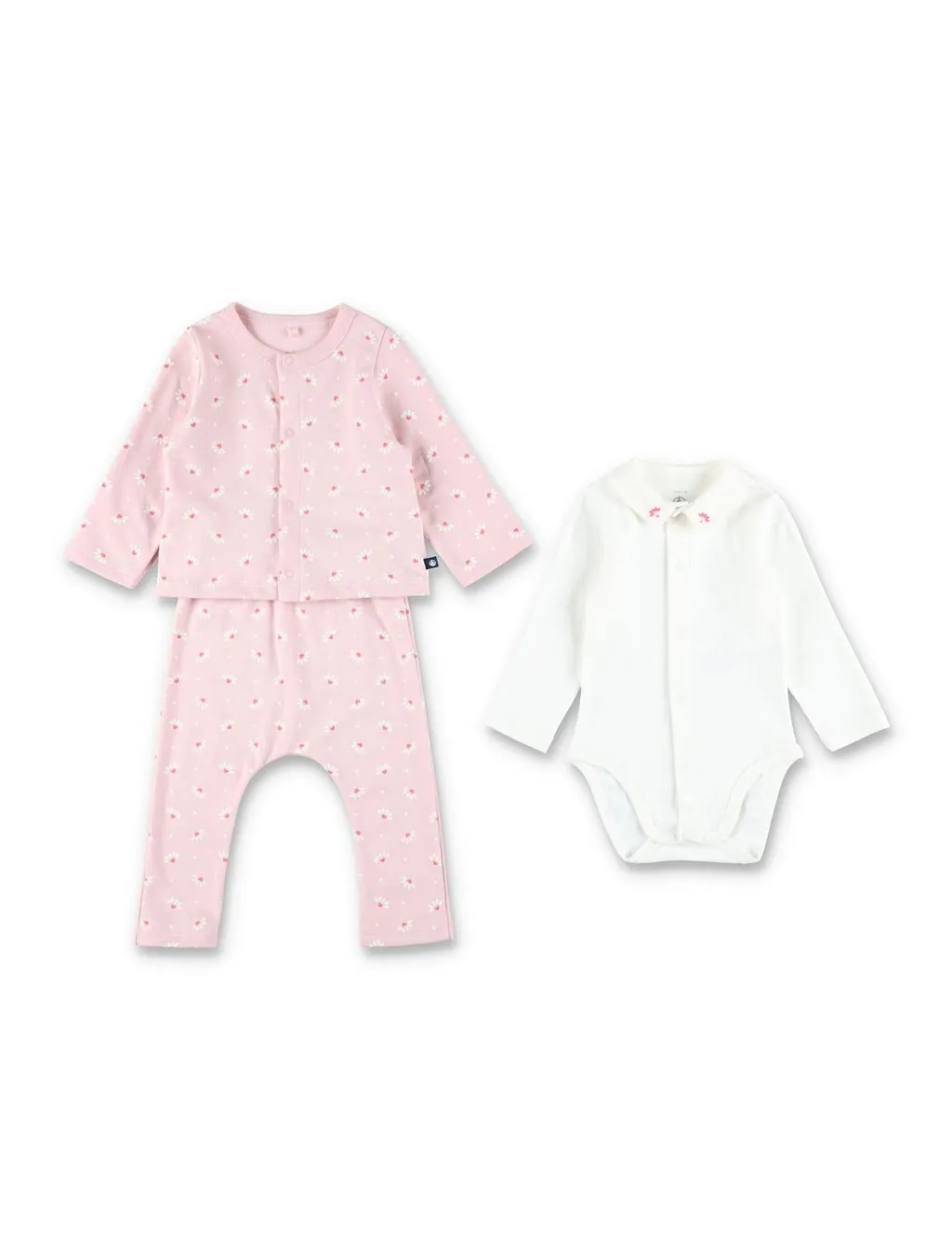 Petit Bateau Heart Print Fleece Tracksuits