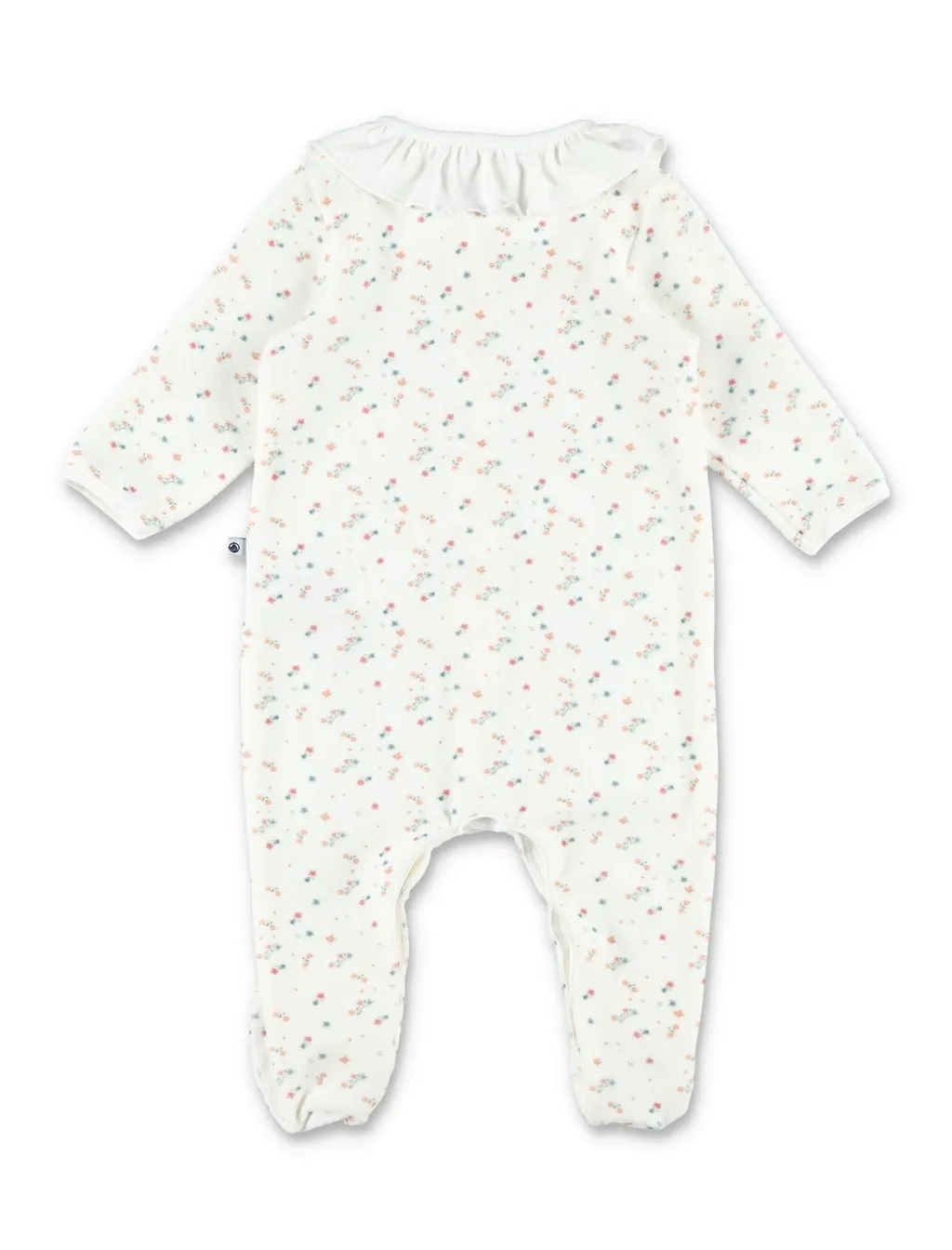 Petit Bateau Floral Velour Pyjama Suit