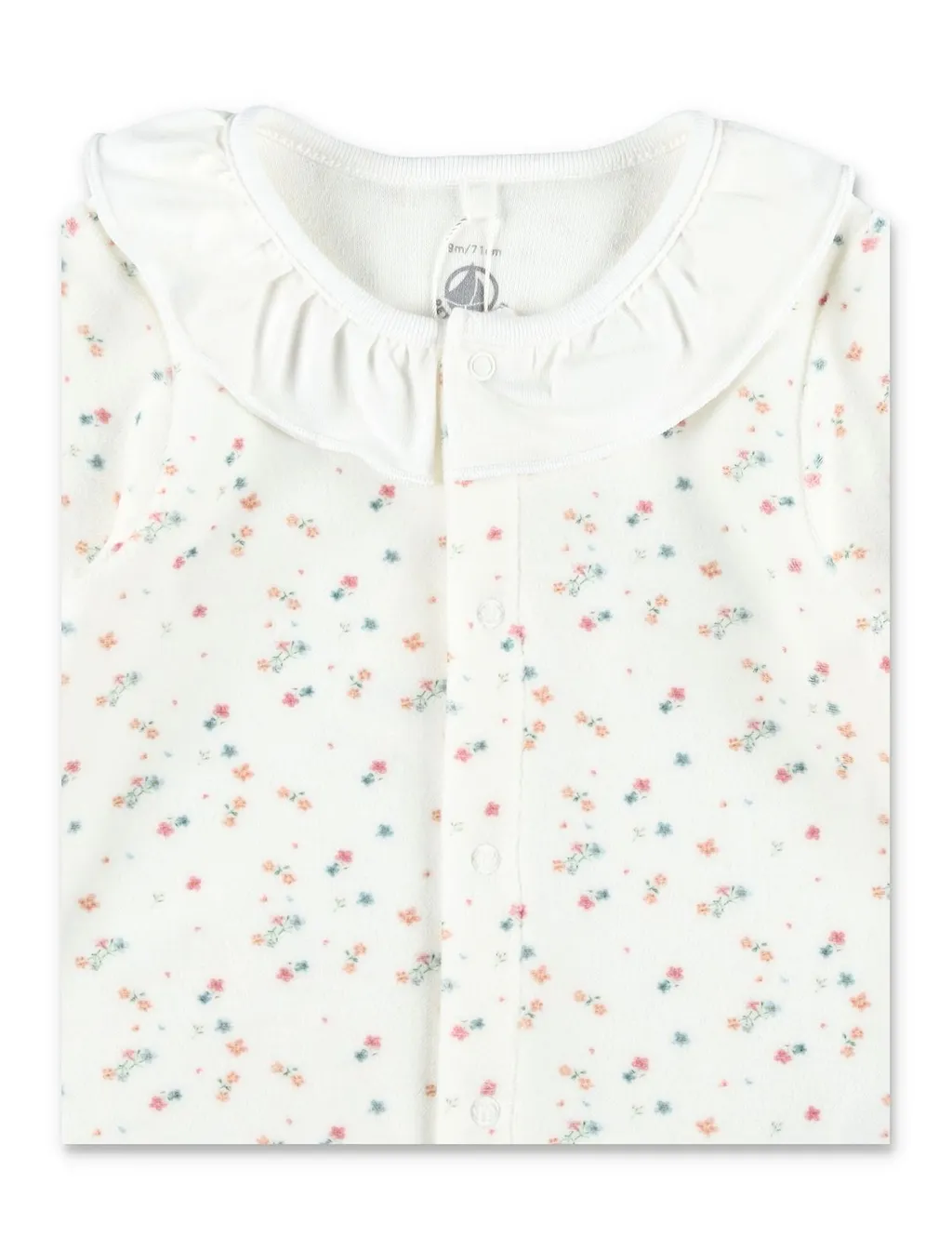 Petit Bateau Floral Velour Pyjama Suit