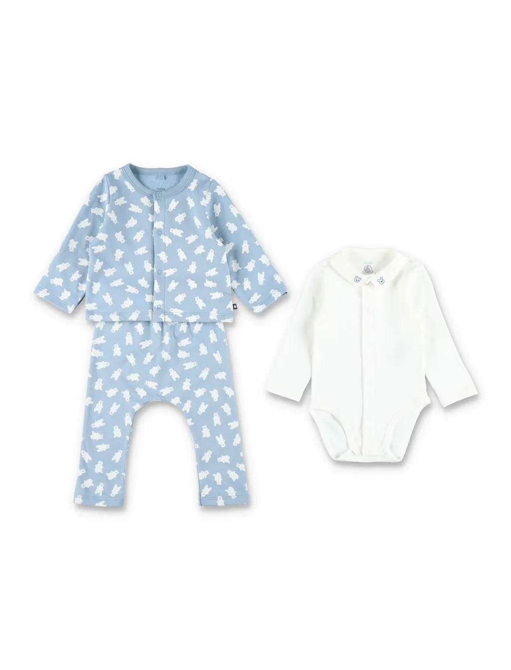 Petit Bateau Bear Print Fleece Tracksuit