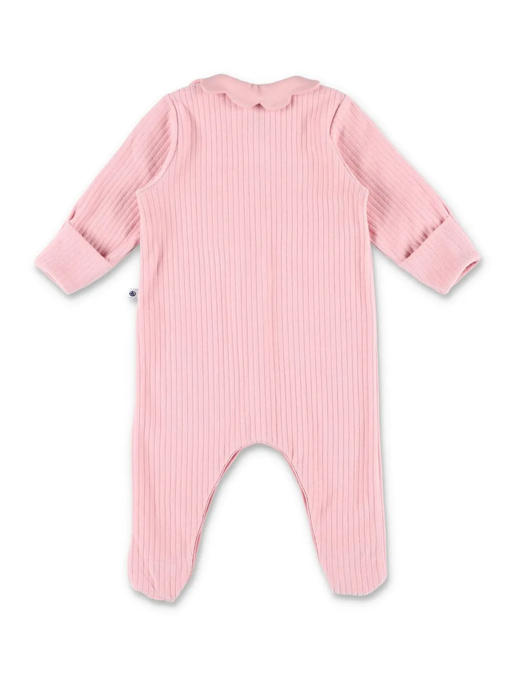 Petit Bateau Ribbed Velour Pyjama Suit