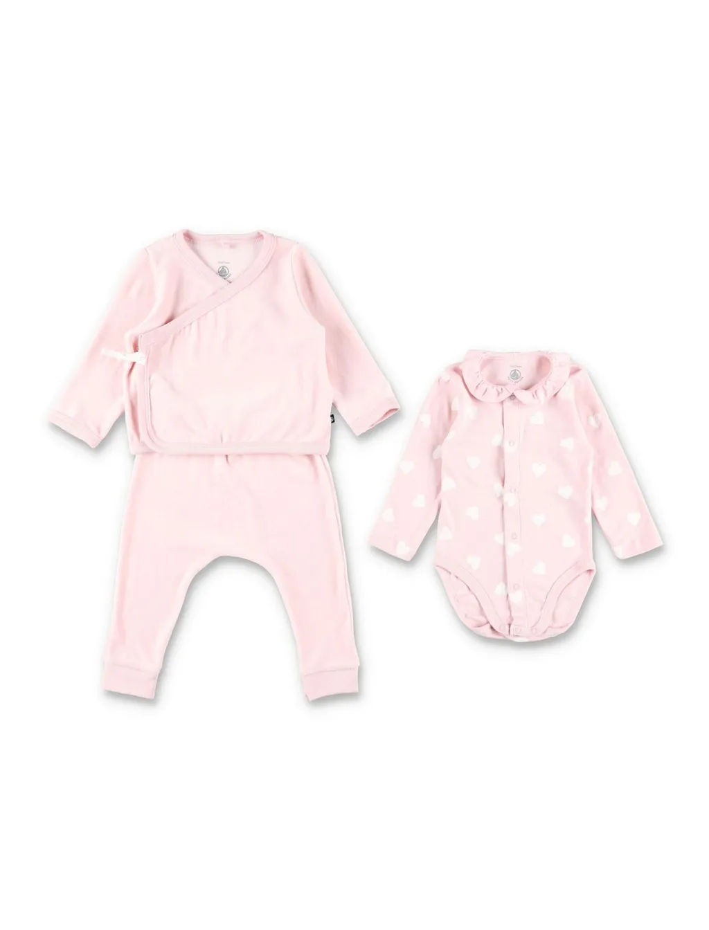 Petit Bateau Velour Heart Tracksuit Set