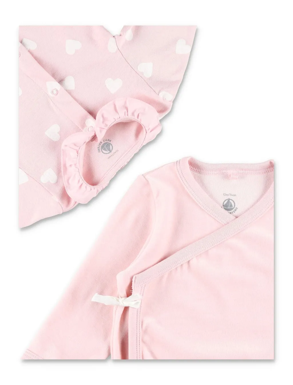 Petit Bateau Velour Heart Tracksuit Set