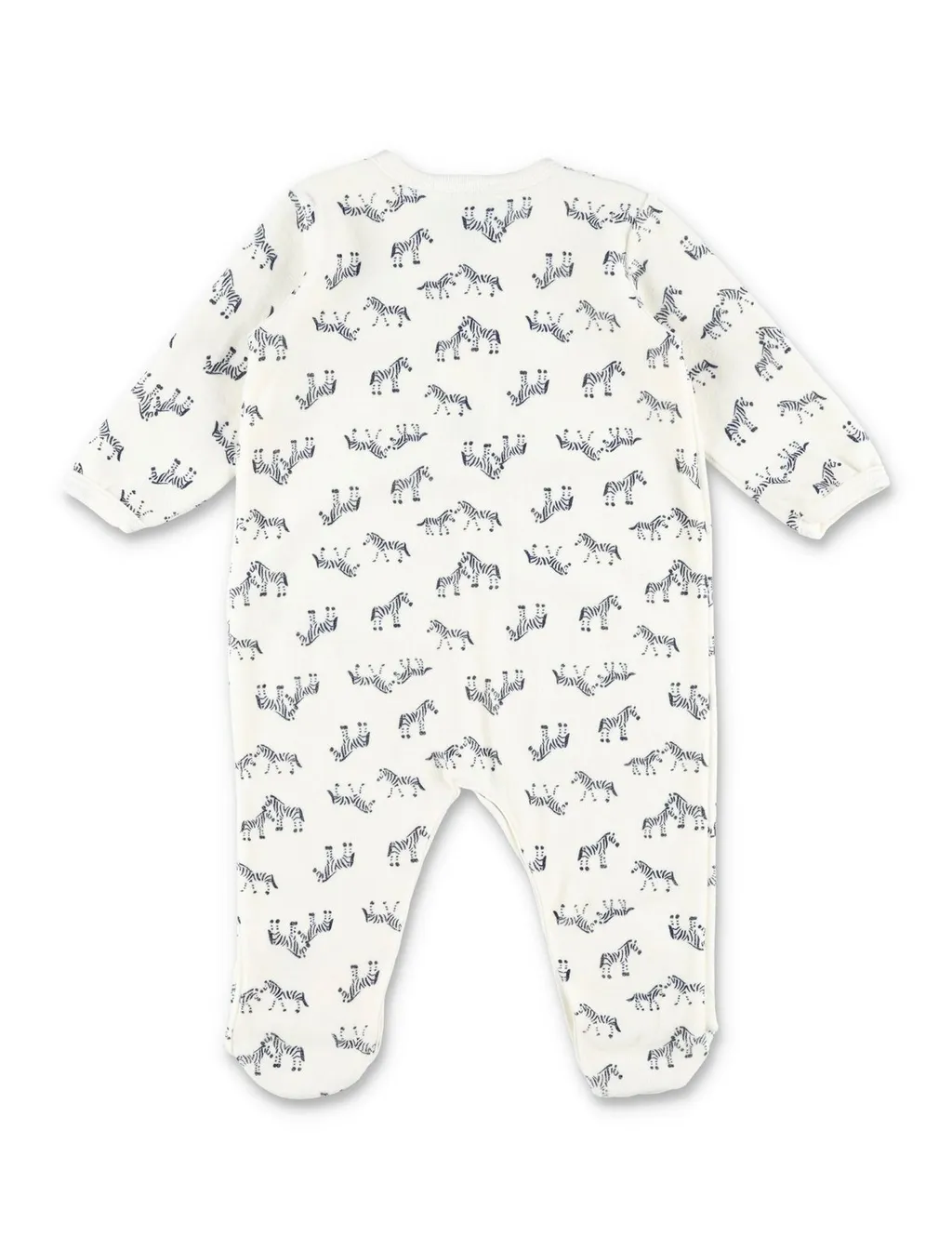 Petit Bateau Zebra Print Velour Pyjama Suit