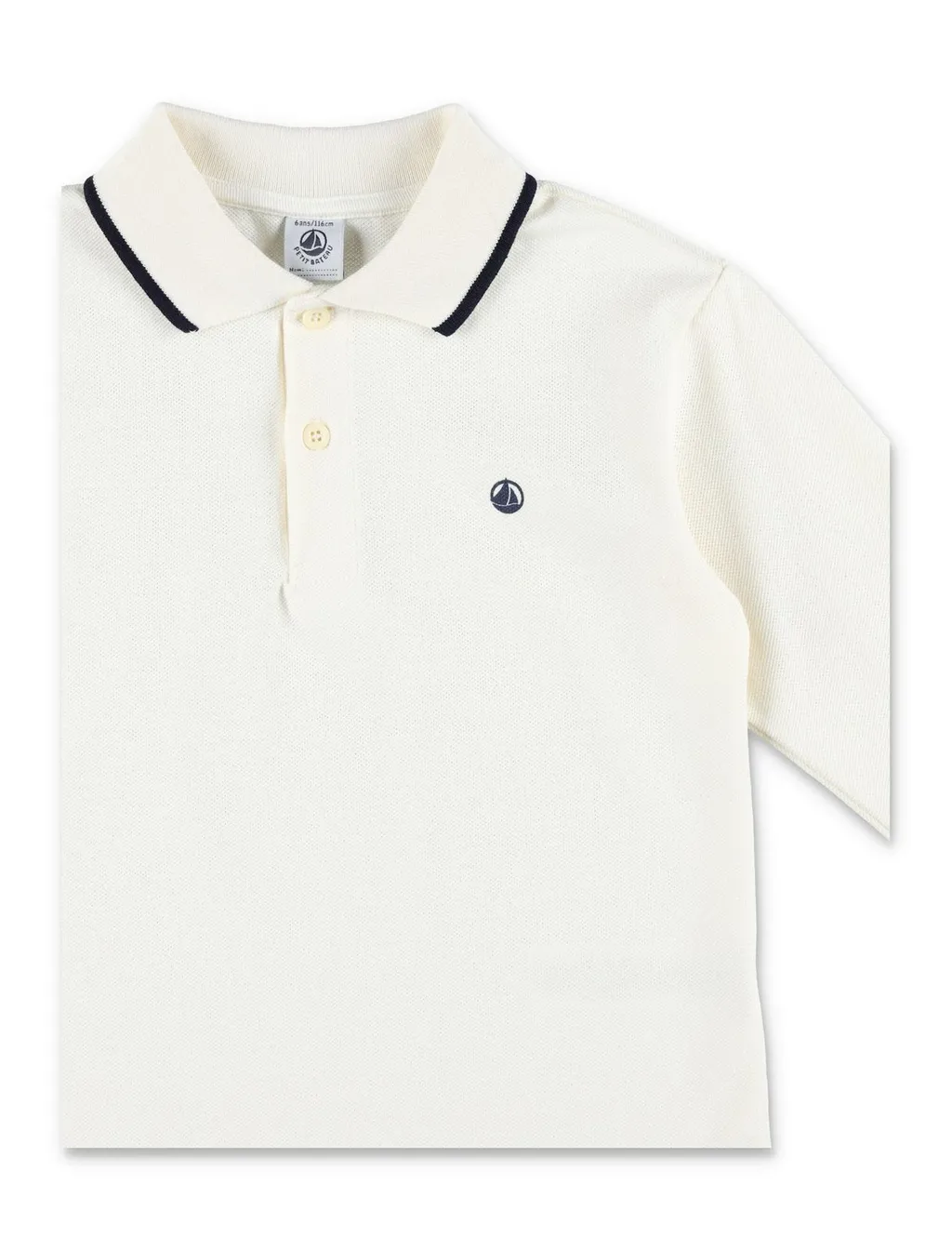 Petit Bateau Printed Long Sleeve Polo Shirts
