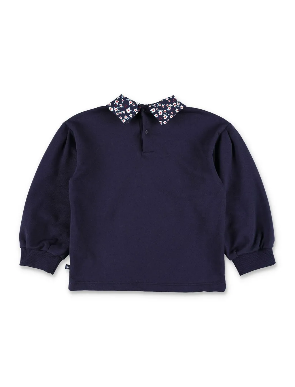 Petit Bateau Floral Collar Sweatshirt