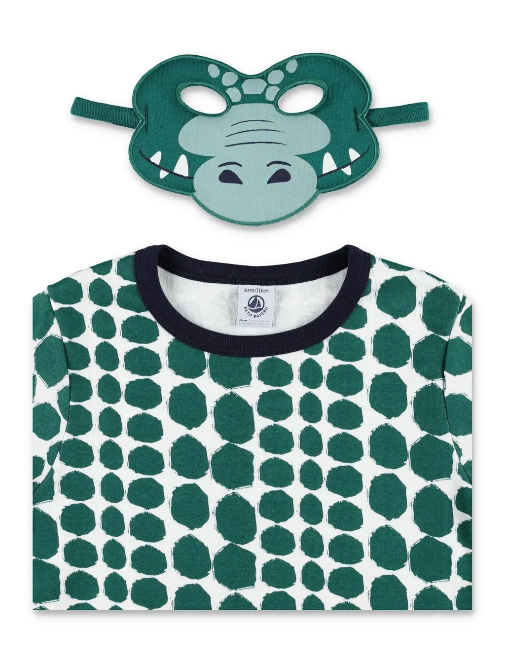 Petit Bateau Crocodile Print Pyjama Set