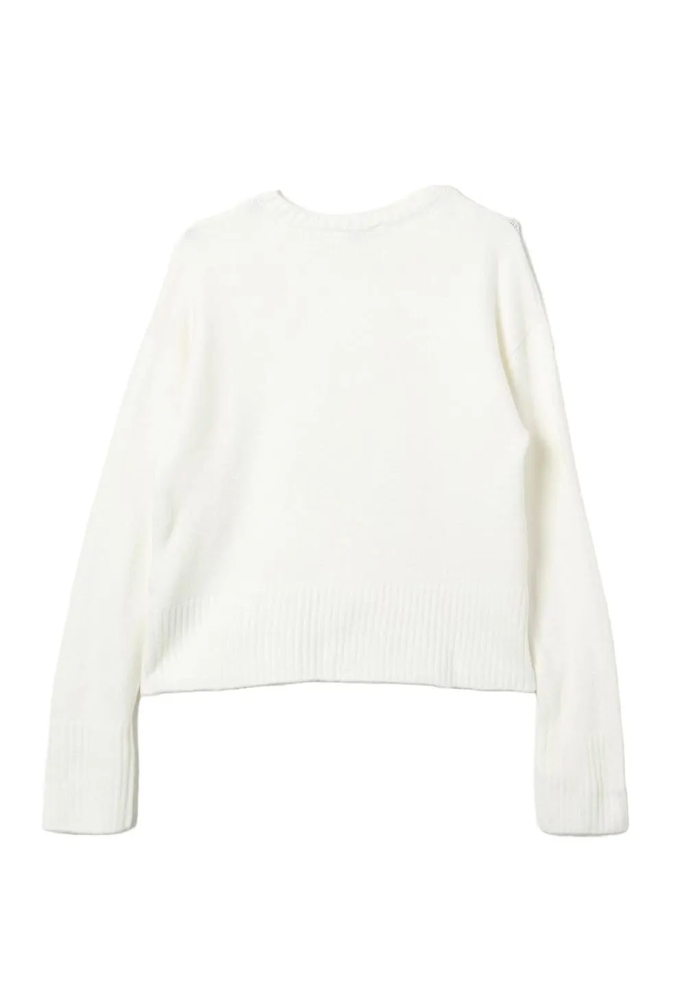 Pinko Kids Logo Embellished Crew Neck Jumper