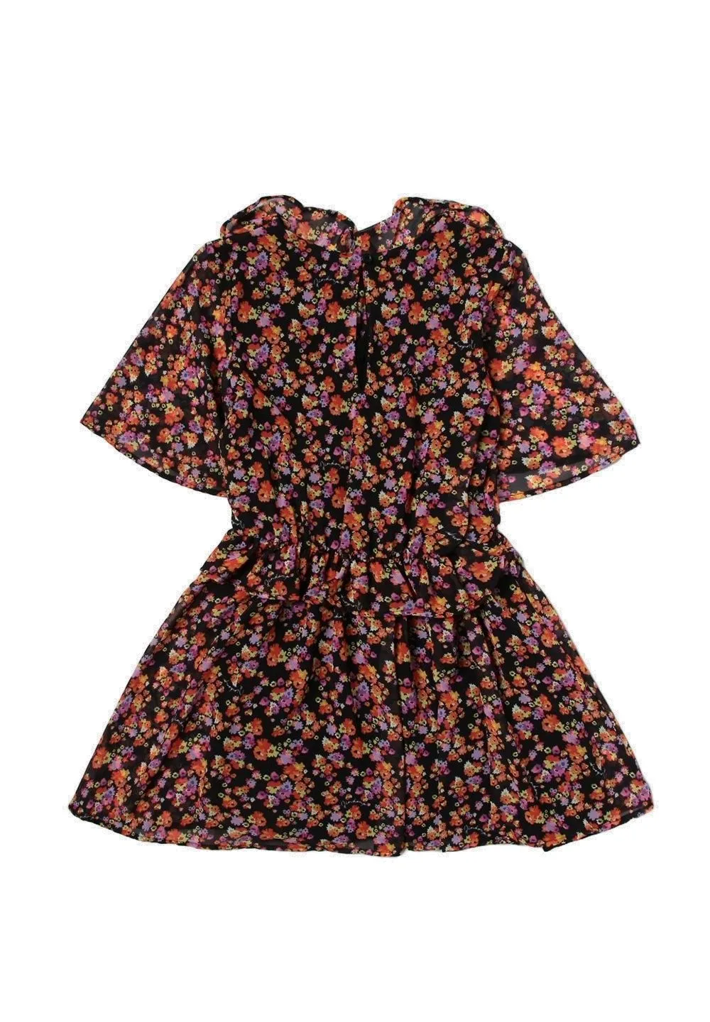 Pinko Kids Ruffled V-Neck Dress