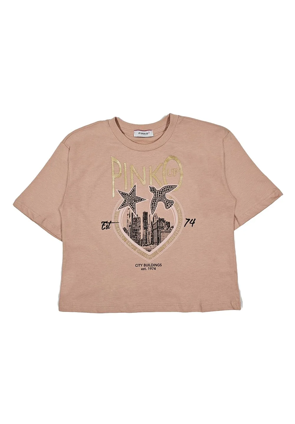 Pinko Kids Short Sleeve Crewneck T-Shirt